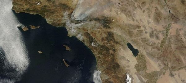 Station Fire from Space