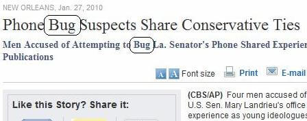 CBS Claims Bug Suspects 4