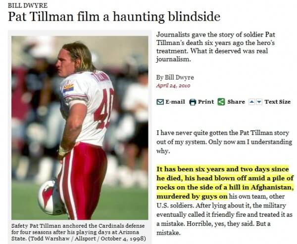 LAT Claims Tillman Murdered 1
