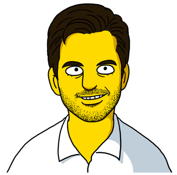 Patterico as Simpsons Character Full Drawing