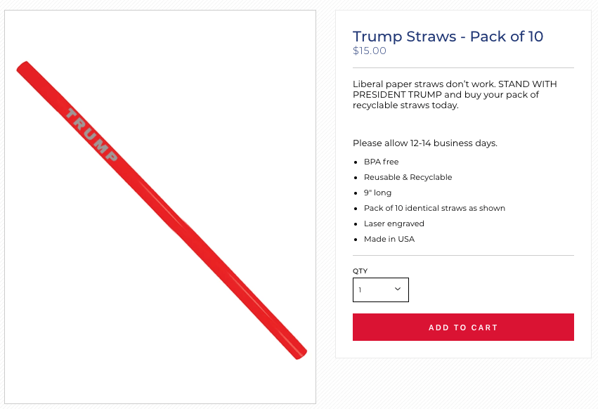 Trump straws