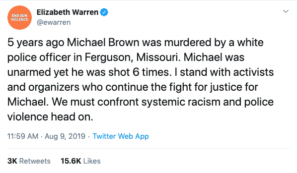 Warren Brown Tweet